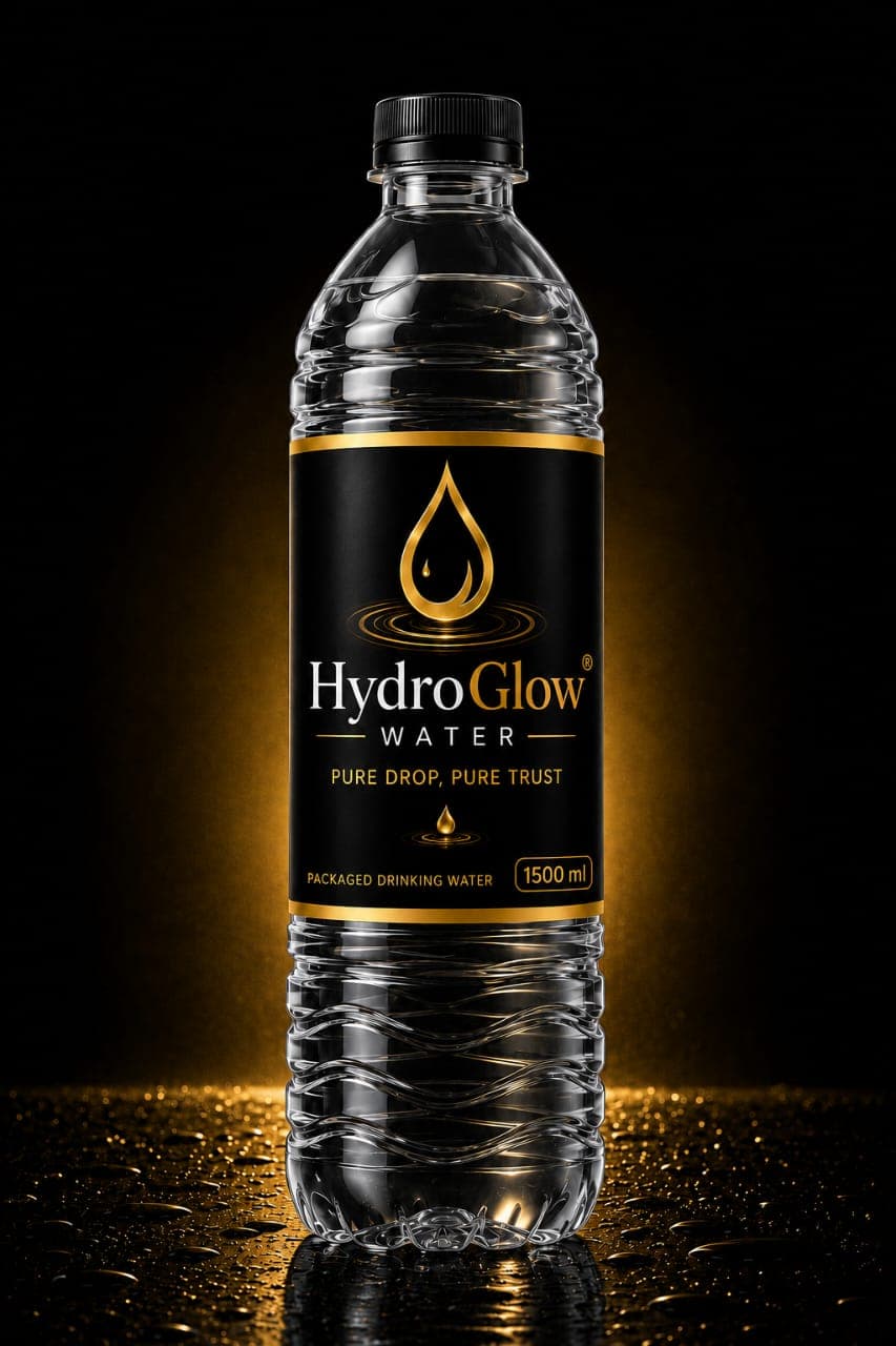 HydroGlow 1500ml Packaged Water Bottle